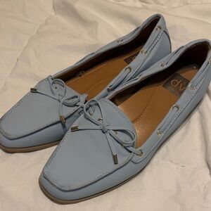 DV by Dolce Vita Light Blue Leather Tassel Loafers